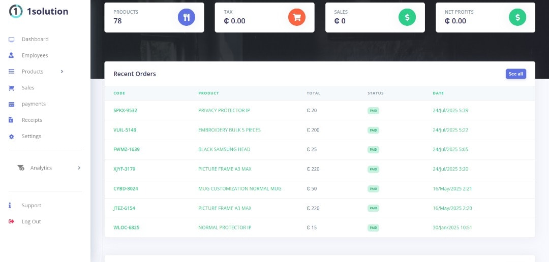  POS System